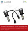 Car Drl LED Headlight 2Pcs Mini Car Headlight Bulb Hi/Lo Car Front Bulb Super Bright White Beam 6000K 12V-24V H7