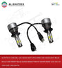 Car Drl LED Headlight 2Pcs Mini Car Headlight Bulb Hi/Lo Car Front Bulb Super Bright White Beam 6000K 12V-24V H7
