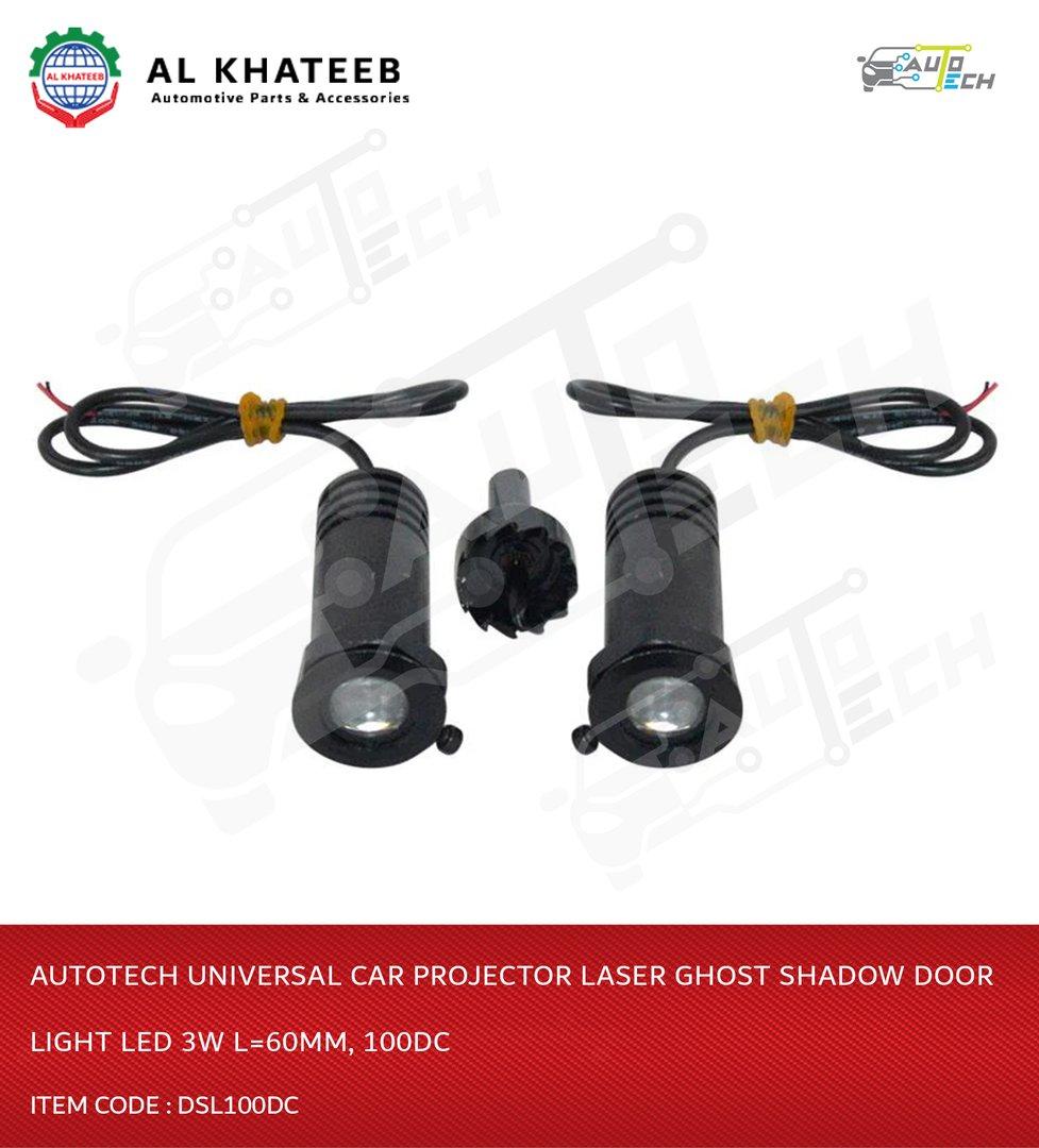 Universal Car Projector Laser Ghost Shadow Door Light LED 3W L=60Mm, 100Dc