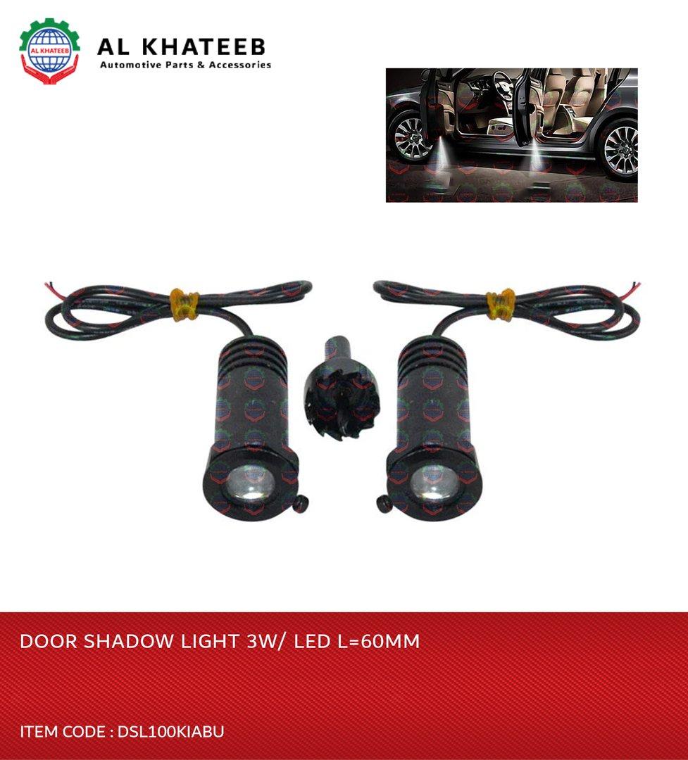 Universal Car Projector Laser Ghost Shadow Door Light LED Blue 3W L=60MM
