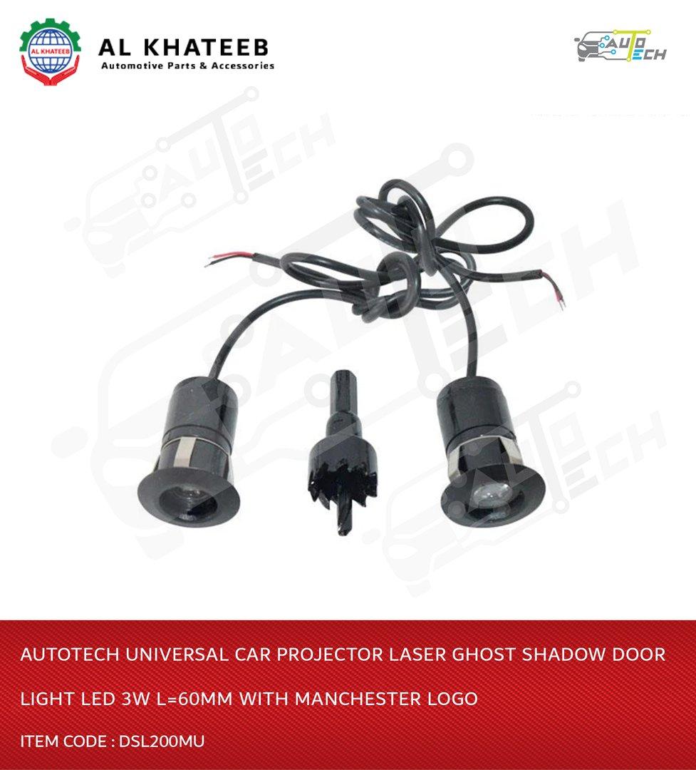 Universal Car Projector Laser Ghost Shadow Door Light LED 3W L=60Mm With Manchester Logo