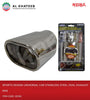 Sports Design Universal Car Stainless Steel Oval Exhaust Pipe