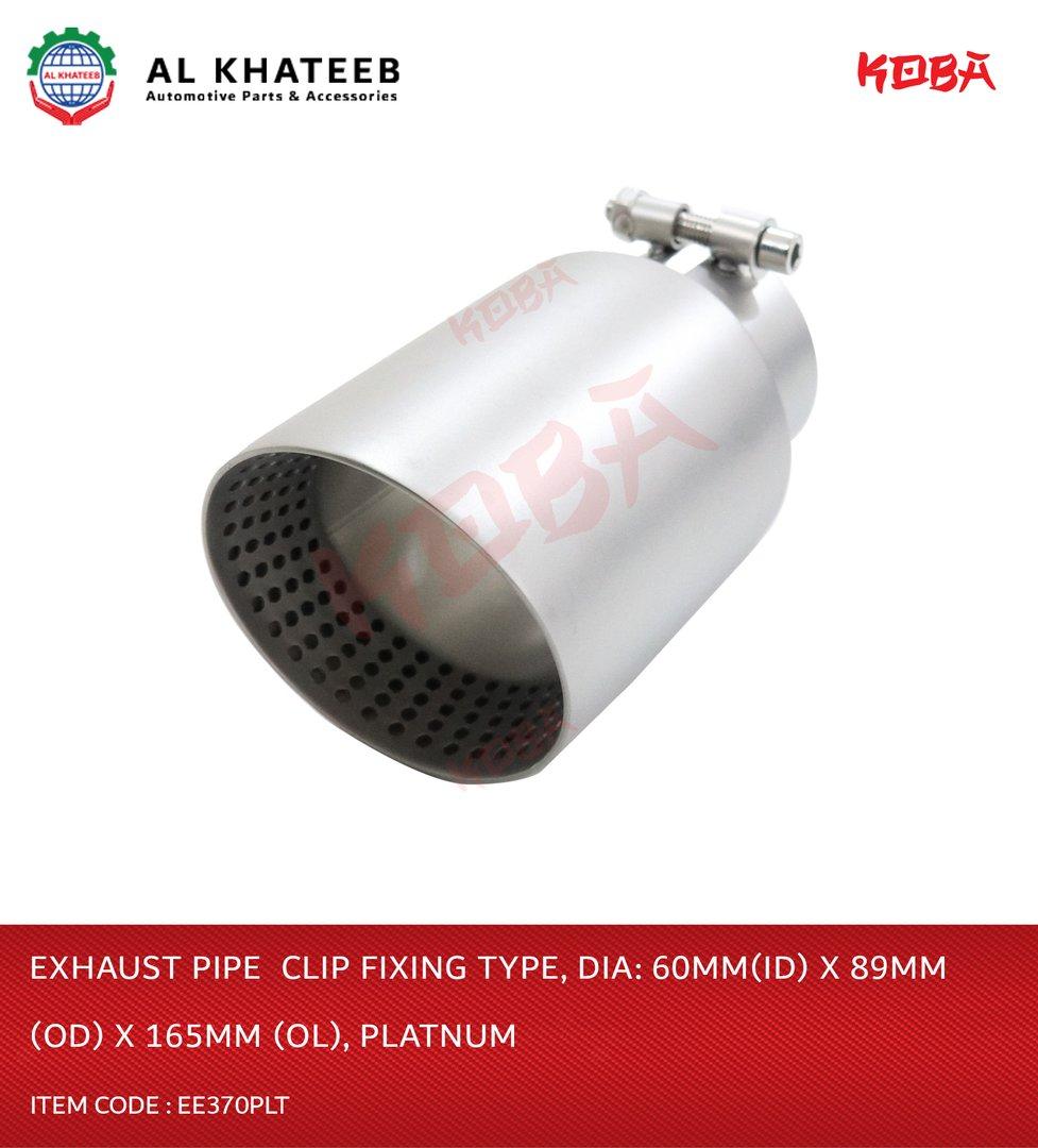 Koba Universal Car Platinum Exhaust Pipe Clip Type 60Mmx89Mmx165Mm