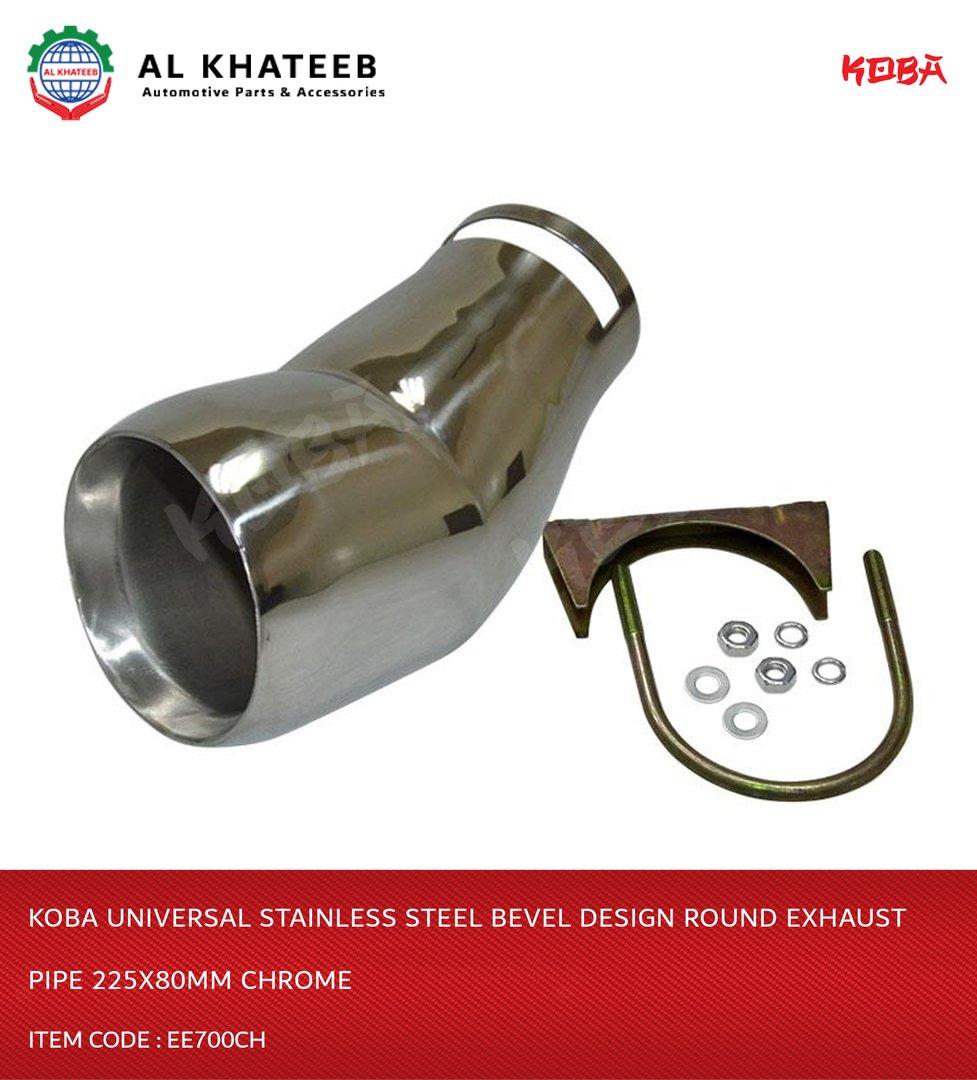 Exhaust Pipe S/S225*80MM Bevel Design