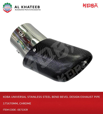 Exhaust Pipe S/S175*70MM Bend&Bevel