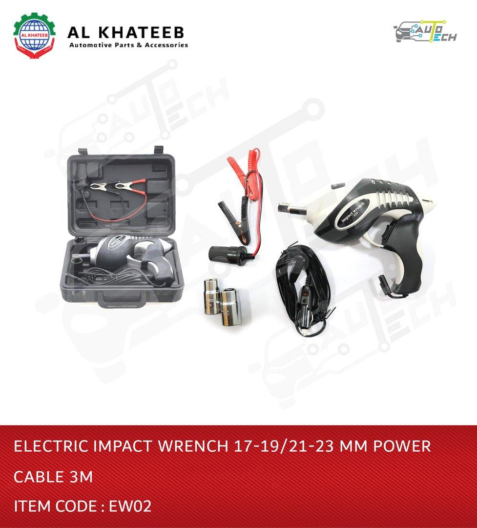 Electric Impact Wrench 17-19/21-23mm Power Cable 3M