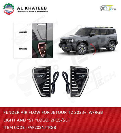 Fender Air Flow for T2 2023+ with RGB Light and