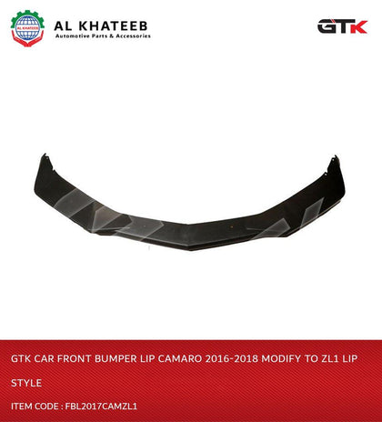 Car Front Bumper Lip Camaro 2016-2018 Modify To Zl1 Lip Style
