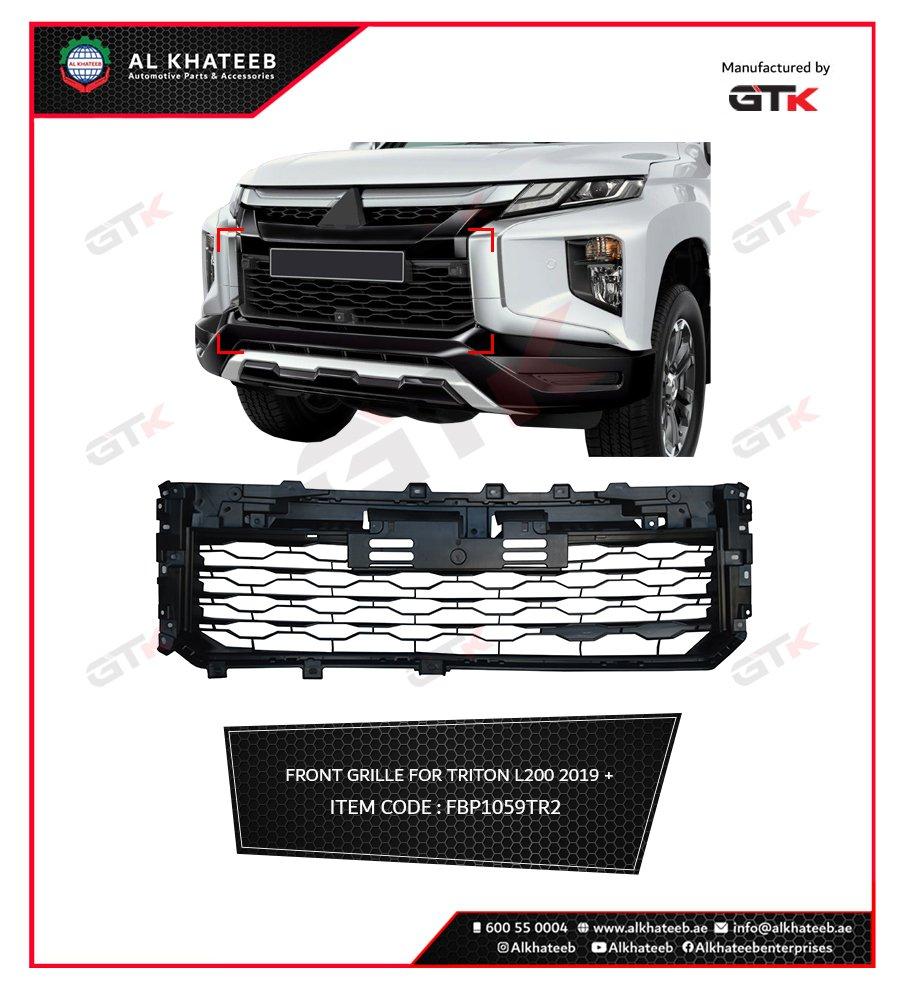GTK ABS Front Bumper Grill For Triton L200 2019+