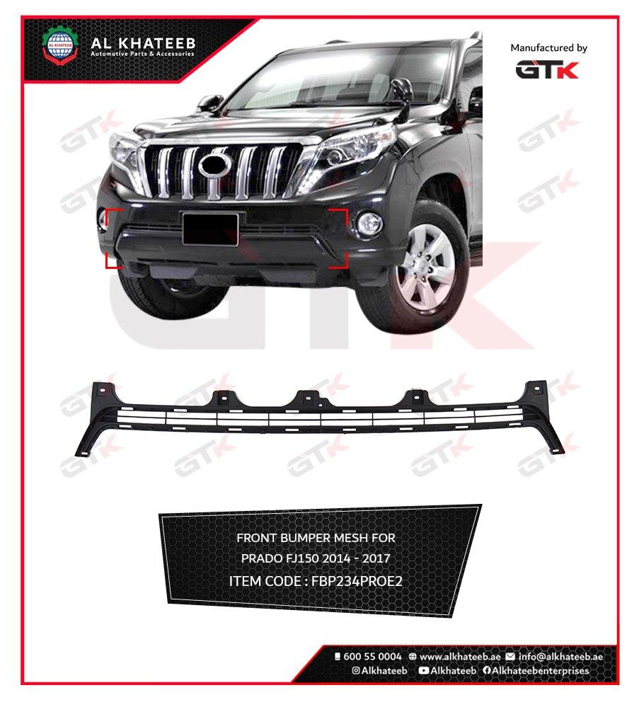 GTK ABS Car Front Bumper Down Grill Prado FJ150 2014-2017