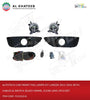 Car Front Fog Lamps Kit Lancer 2012-2016 With Cables & Switch, Black Frame, Clear Lens 2Pcs/Set