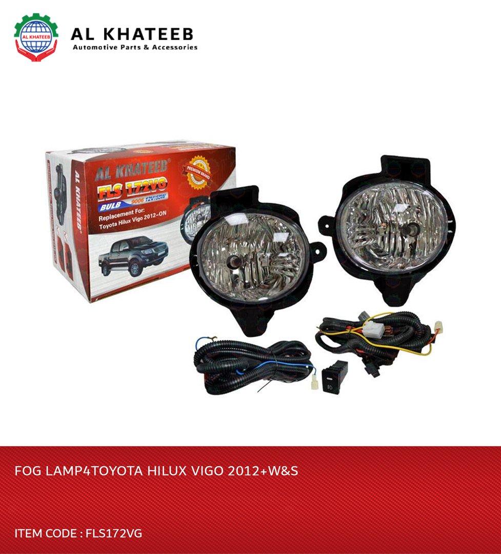Replacement Fog Lamp Hilux Vigo 2012+ With Wire & Swtich, 9006 12V/55W, 2Pcs/Set