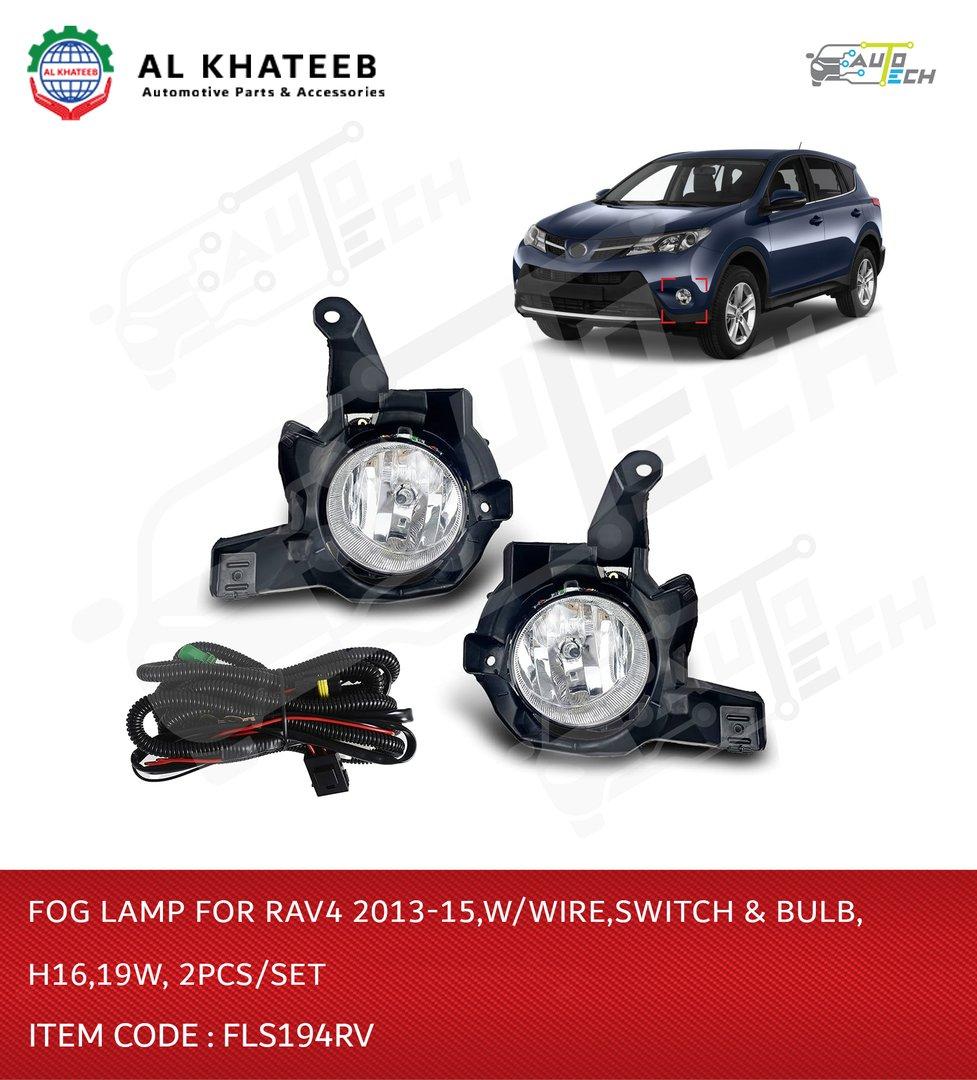 Fog Lamp For Rav4 2013-15,W/Wire,Switch & Bulb,H16,19W, 2Pcs/Set