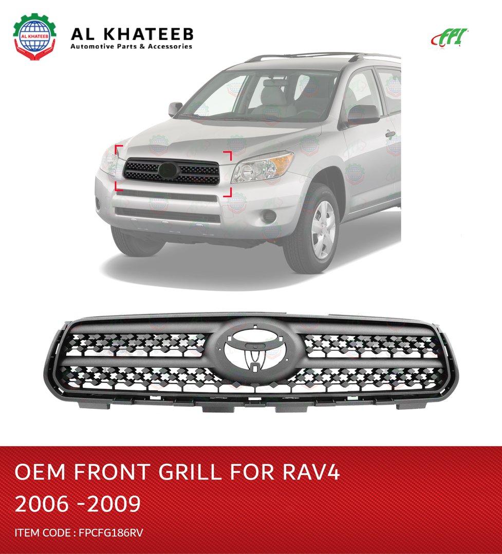 Al Khateeb OEM Front Grille Toyota Rav4 2006-2009, ABS Black