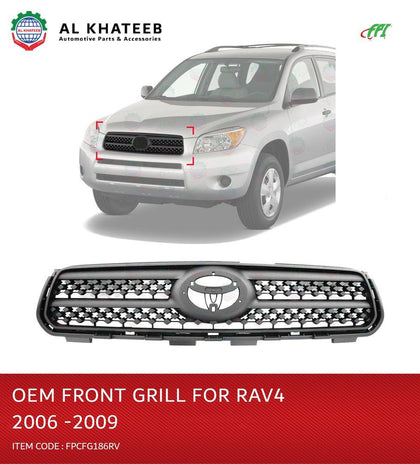 Al Khateeb OEM Front Grille Toyota Rav4 2006-2009, ABS Black