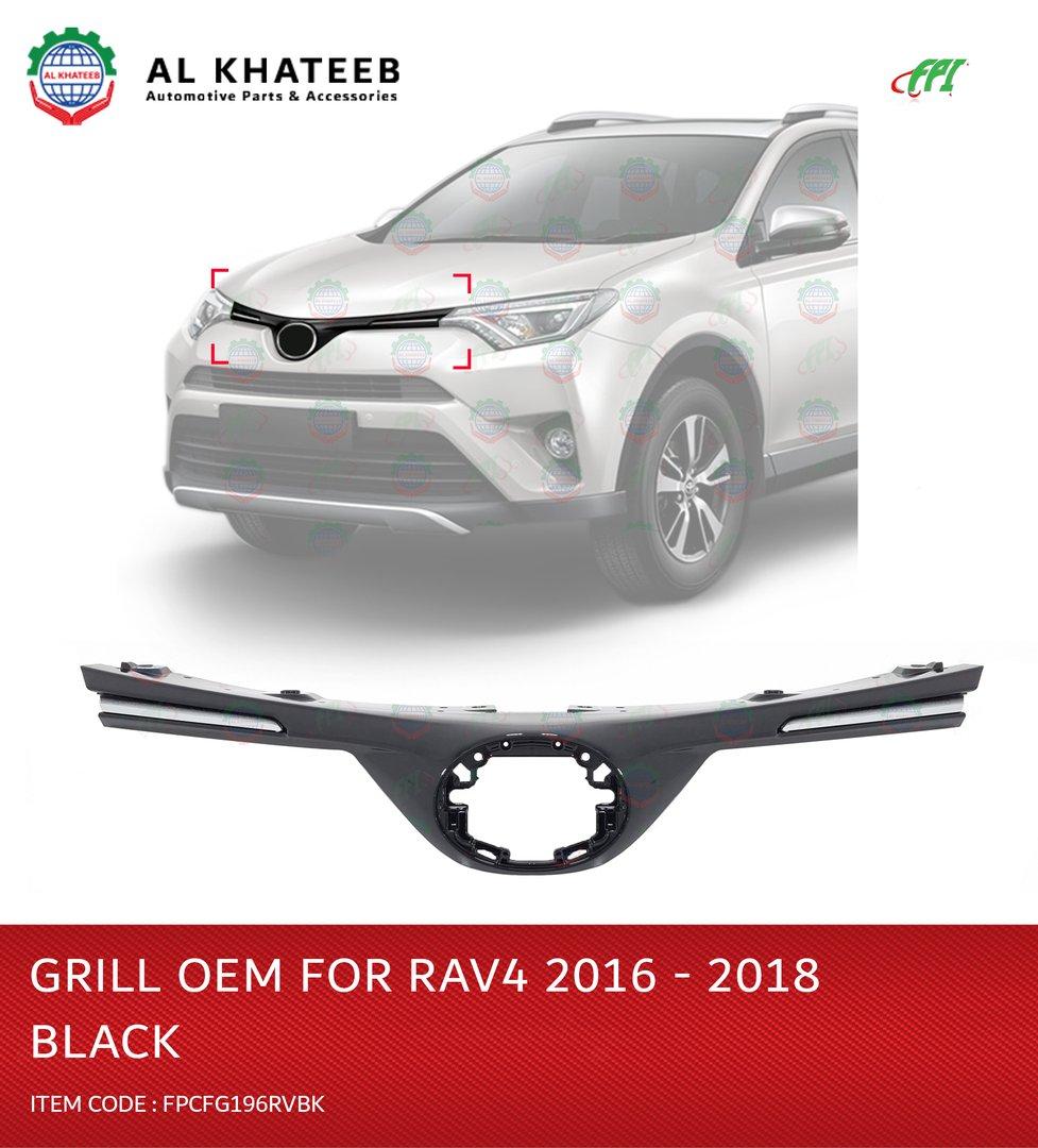 Front Grille Rav4 2016-2018, ABS Black