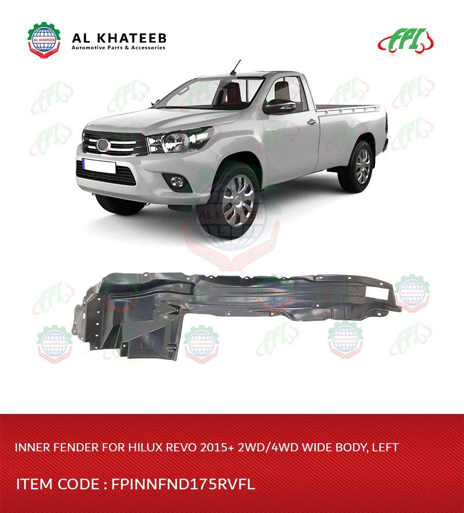 FPI Front Inner Fender Cover Left Hilux Revo 2015+, 2Wd/4Wd Wide Body