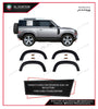 Prima Car Fender Flare Defender 110 2021+ With Reflectors 6Pcs/Set Matte Black