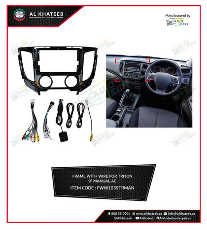 Triton L200 Car Center Console Navigation Frame With Wire, Normal Edition, Manual A/C