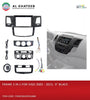 9 Inch Car Radio Fascia Frame Android 2 Din Stereo Hilux Vigo 2008-2014, Normal Edition, Black