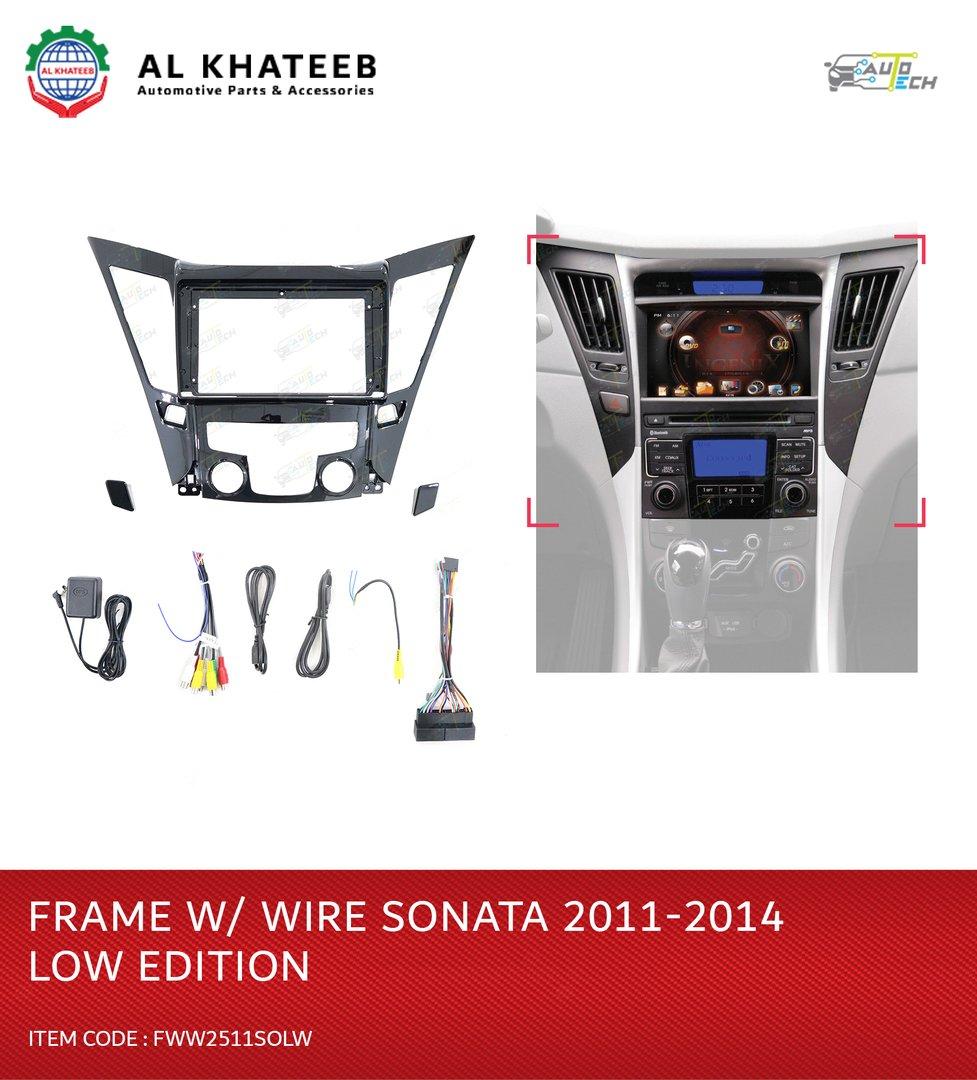 Car Center Console Navigation Frame With Wire, Low Edition Sonata 2011-2014