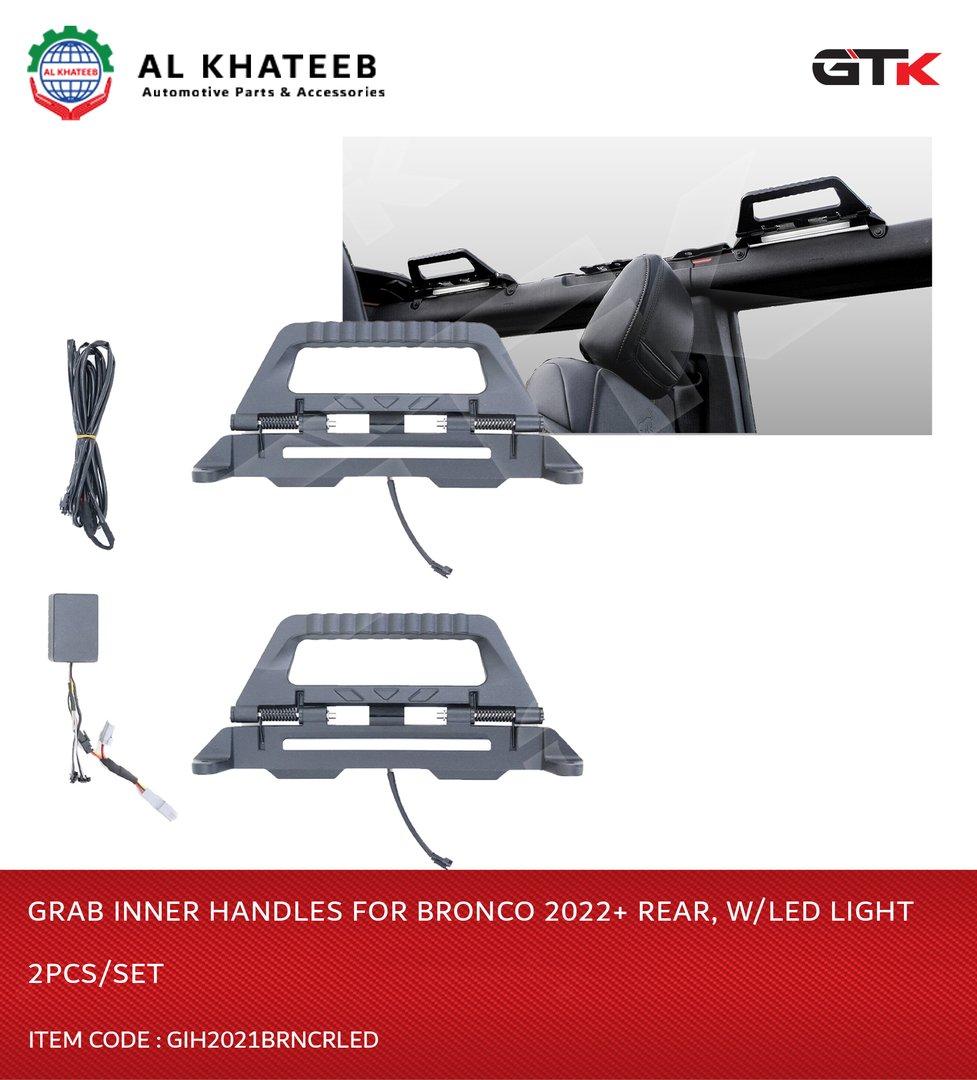 GRAB INNER HANDLES FOR BRONCO  2022+ REAR,W/LED LIGHT 2PCS/SET