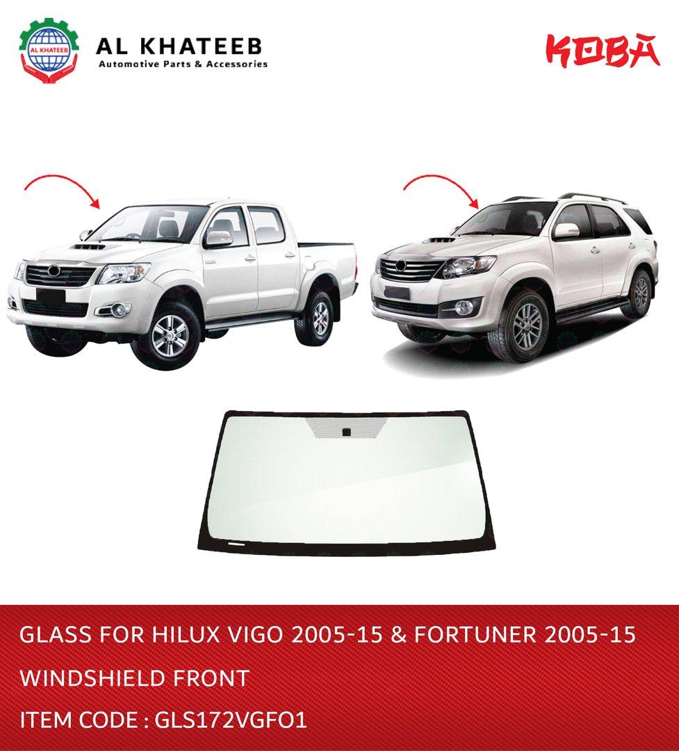 Glass for Hilux Vigo 2005-2015 & Fortuner 2005-2015 Windsheild Front