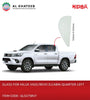 Glass for Hilux Vigo/Revo D.Cabin Quarter Left