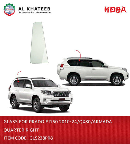 Glass for Prado FJ150 2010-2024 Quarter Right