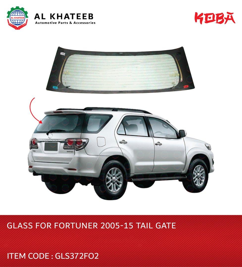 Tail Gate Glass for Fortuner 2005-2015