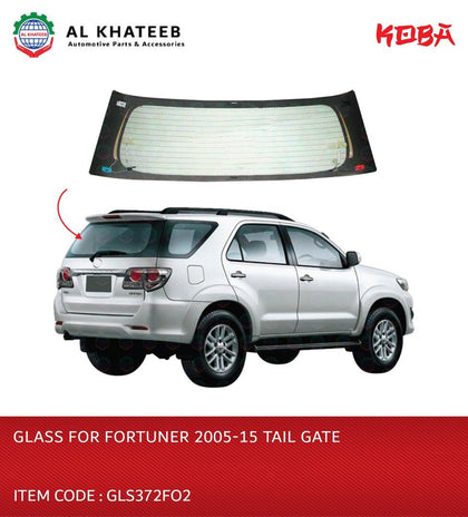Tail Gate Glass for Fortuner 2005-2015