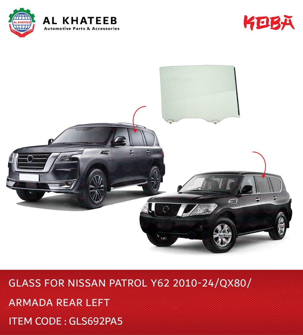 Glass for Patrol Y62 2010-24/QX80/ARMADA Rear Left
