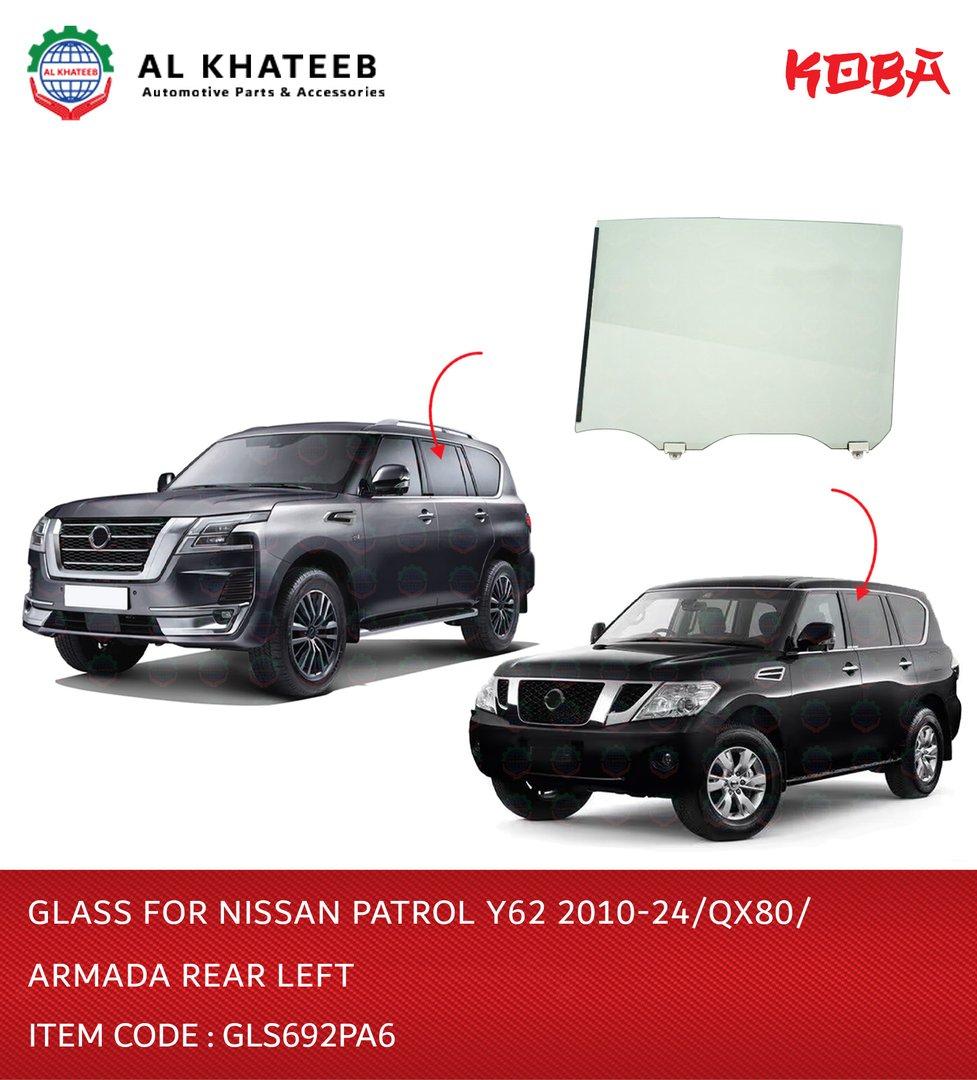 Glass for Patrol Y62 2010-24/QX80/ARMADA Rear Left