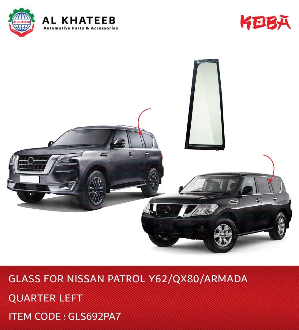 Glass for Patrol Y62/QX80/ARMADA Quarter Left