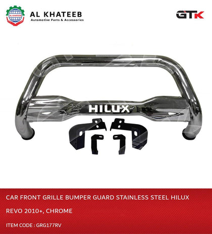 Car Front Grille Bumper Guard Stainless Steel Hilux Revo 2010+, Chrome