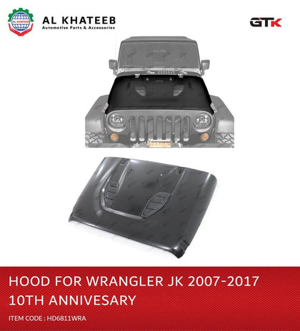 Hood For Wrangler Jk 2007-2017, 10th Anniversary
