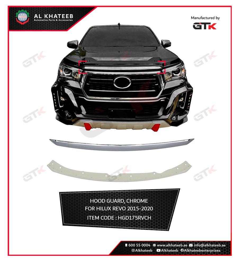 GTK Chrome Hood Guard For Hilux Revo 2015-2020