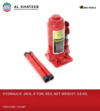 Hydraulic Jack   8 Ton  Red  N.W: 3.8 Kg