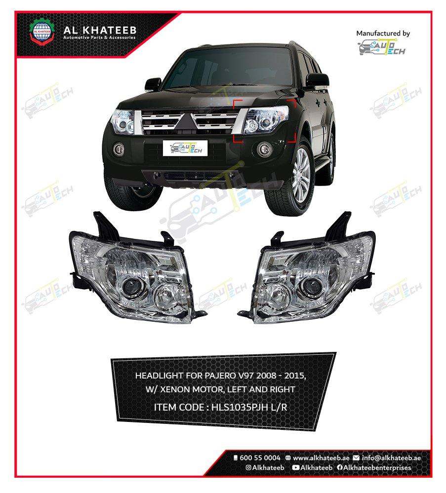 Pajero V97 Car Headlight LED Assembly With Xenon Motor 2008-2015, 1PC/Set Right