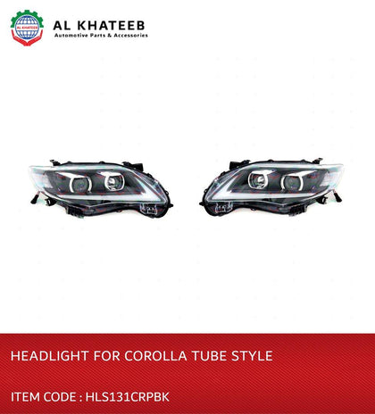 HEAD LIGHT FOR COROLLA 2011-13 TUBE STYLE  2 PCS/SET, BLACK