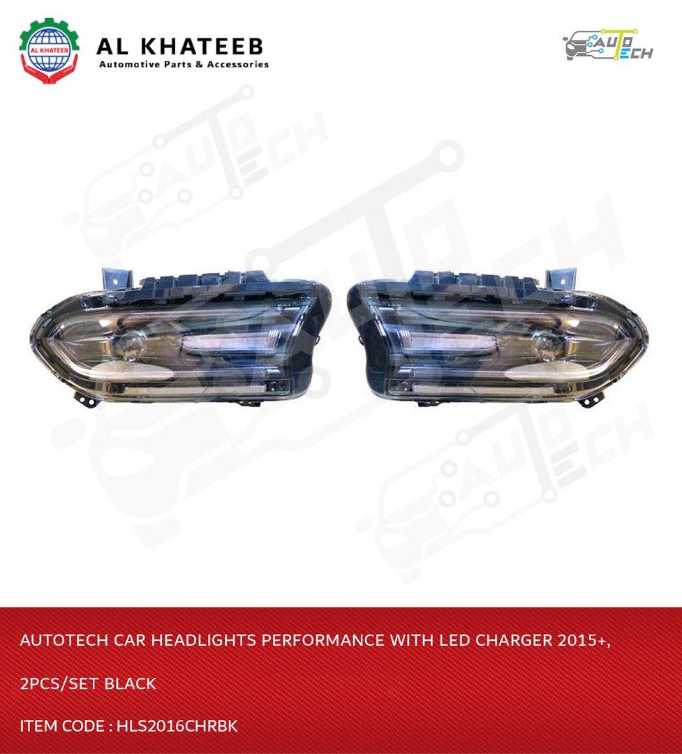 Car Headlights Performance With LED Charger 2015+, 2Pcs/Set Black