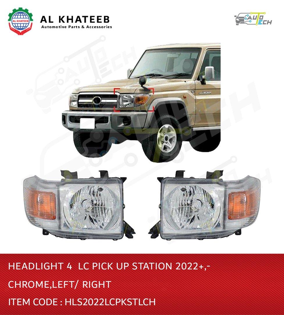 Car Headlight Land Cruiser Pickup Station 2022+, 1PC/Set Left, Black