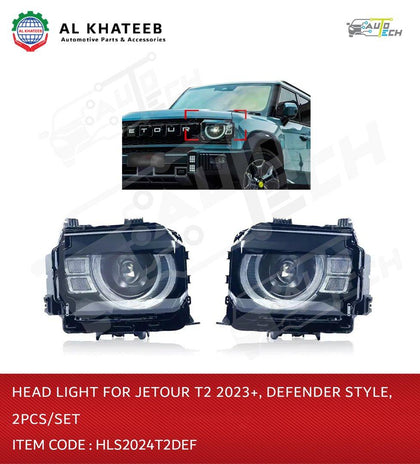 Headlight for T2 2023+ Defender Style 2PCS/SET