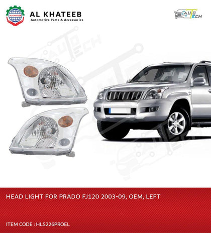 Car Headlight Performance OEM Style Prado FJ120 2003-2009, 1PC Left Side L-H