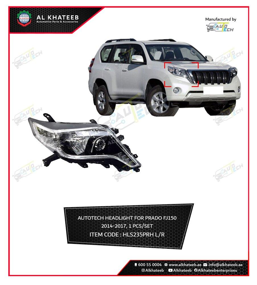 Headlight Left Prado FJ150 2014-2017, 1Pc/Set Low Edition Up To High Edition