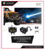 AutoTech Universal High Power Laser Spot Light Falcon Head Cap 300+ Meter Distance With 4 Lens Use For Highway And Desert 50W, 2Pcs Set