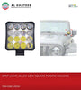 Universal Car 4Inch Fog Spotlight 16 LED White 48W Square Type, Plastic Housing Frame