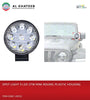 Universal Car 3Inch Fog Spotlight 9 LED White 27W Mini Round Style, Plastic Housing Frame