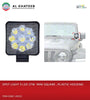 Universal Car 3Inch Fog Spotlight 9 LED White 27W Mini Round Style 12V, Plastic Housing Frame