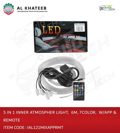 5 in 1 Inner Atmospere Light 6M 7 Color with App & Remote